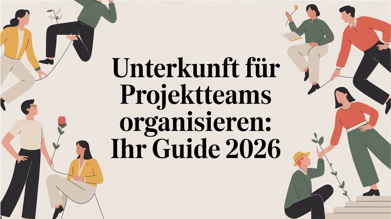 Unterkunft für Projektteams organisieren: Ihr Guide 2026