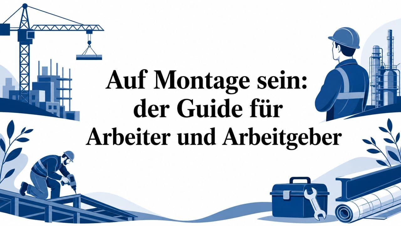 Auf der Montage: Guide für Arbeiter und Arbeitgeber